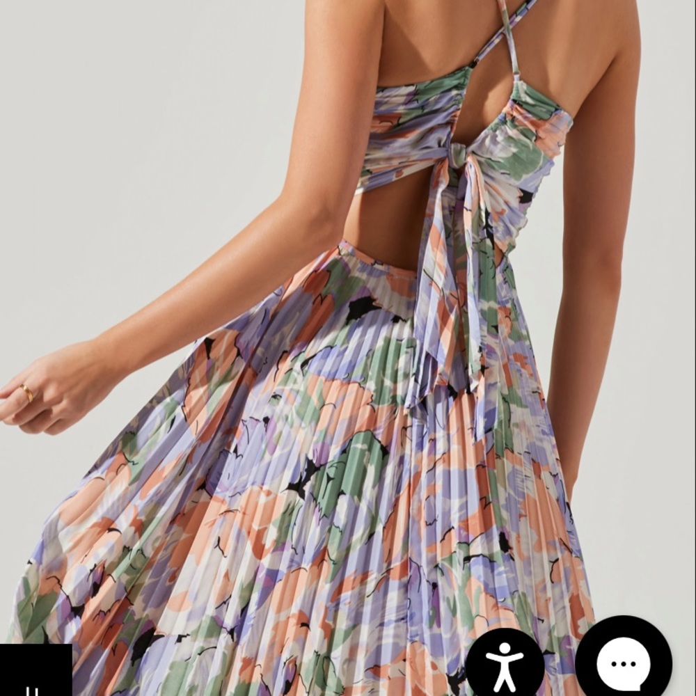 ASTR the Label Blythe Coral Midi Dress